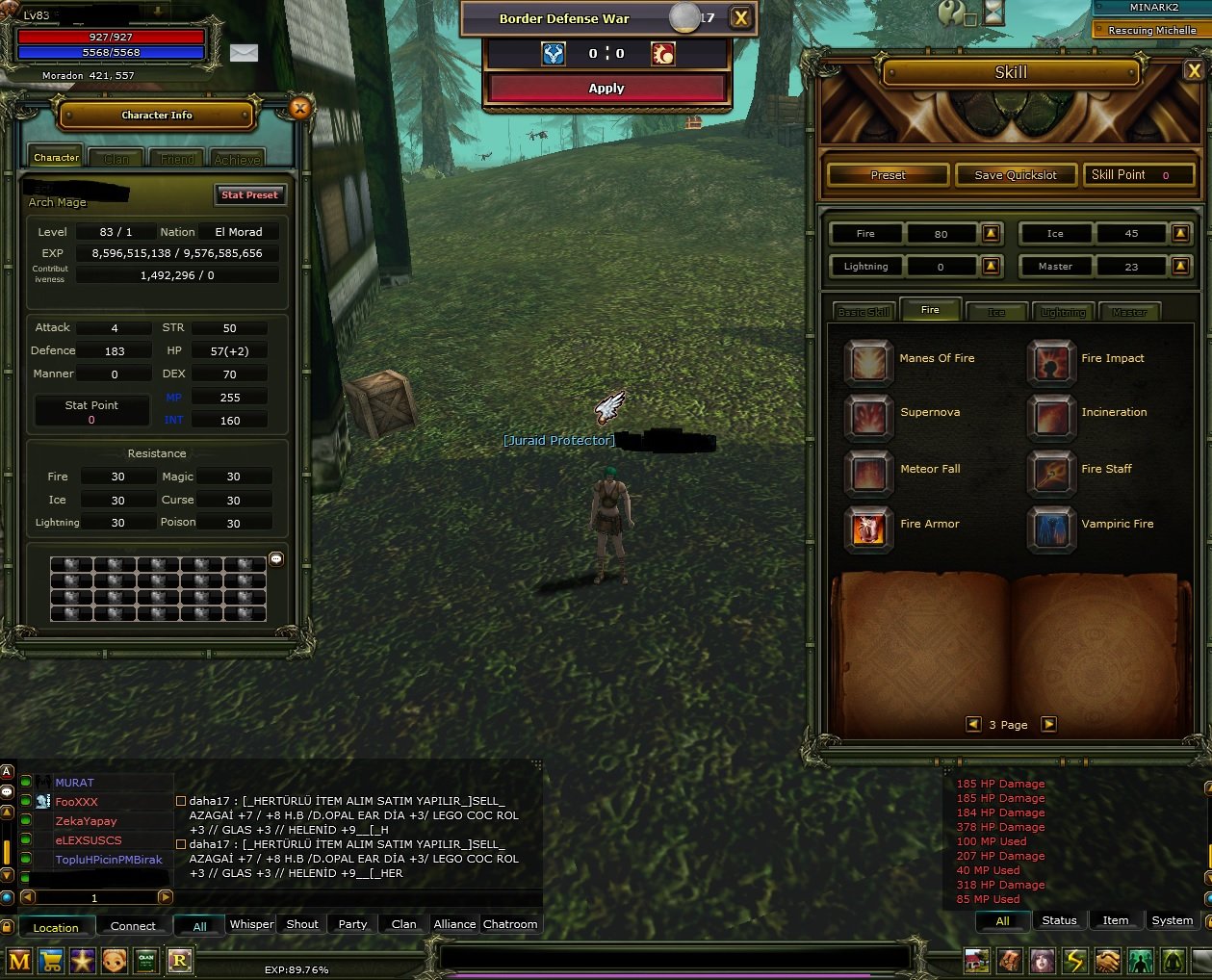 Minark 83/1 human mage - 1.5 m np - 100 def