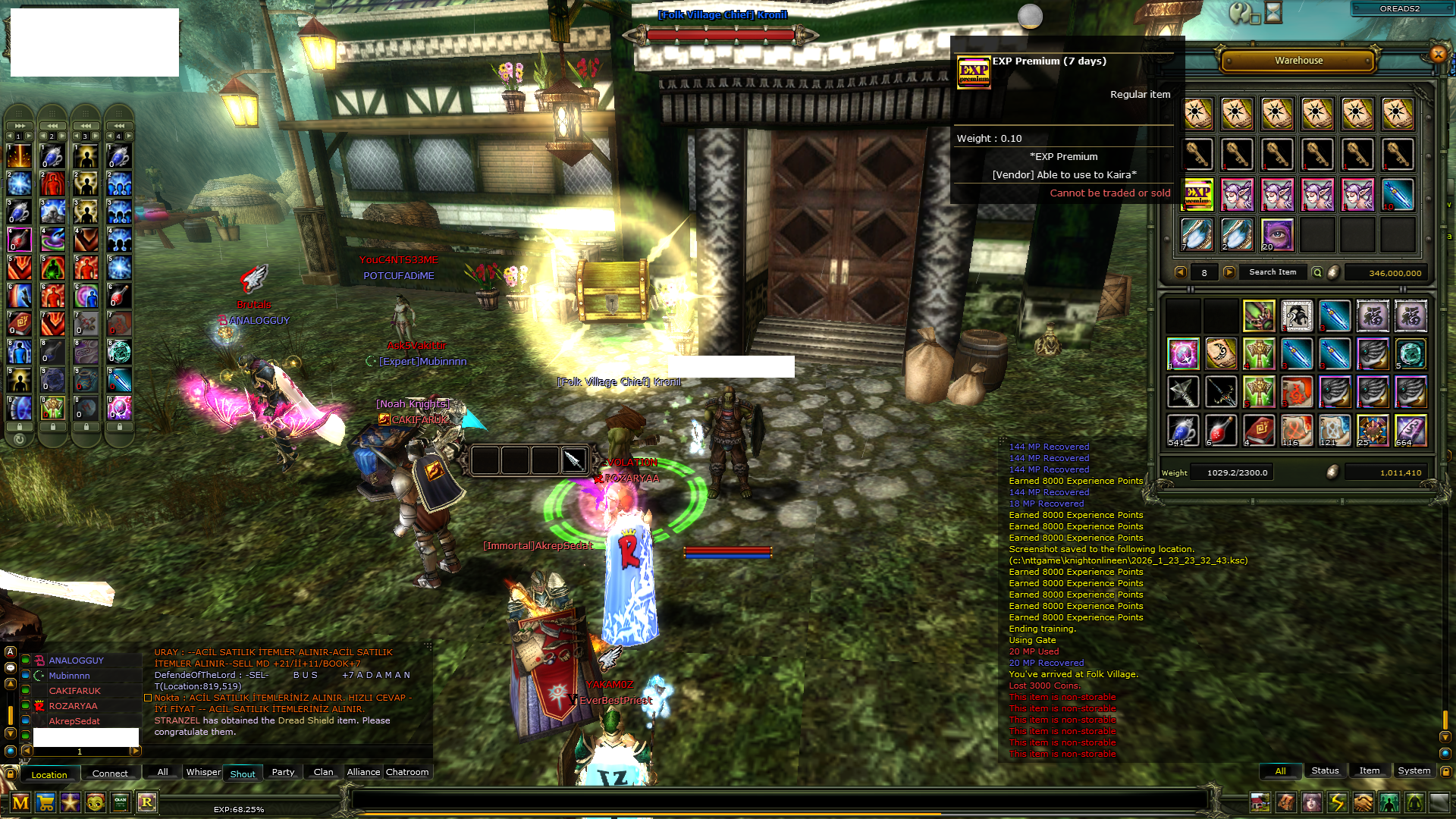 83 Level Karus Erkek Priest