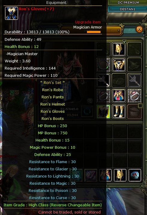 79LV 7 QUESTLİ RONSLU MAGE