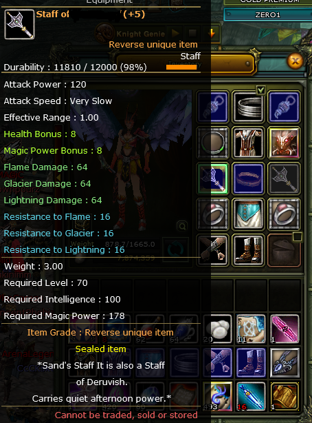 8 QUEST STAFFLI 83/7 KARUS MAGE