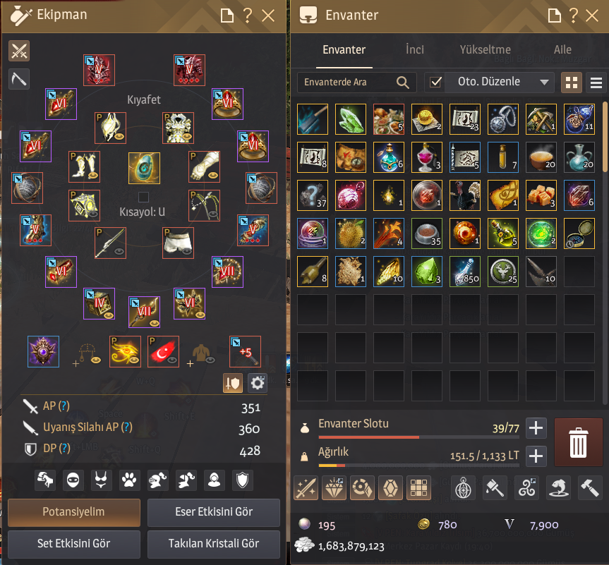 Client Hesabı 360 AP 428 DP Gelişime açık hesap