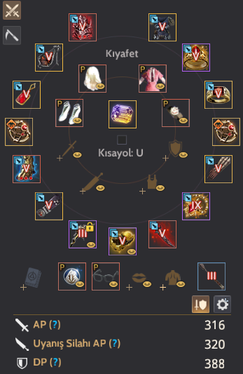 320 AP 388 DP BAŞLANGIÇ HESABI