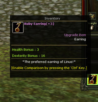 3 Ruby Earring [16Dex]