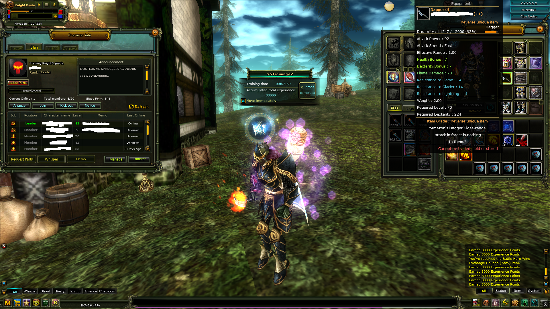 SELL 83/8 % 76 KARUS ROGUE 600K NP 90 DEFANS AÇIK