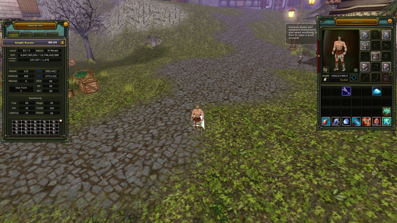 Sell 83/4 Human Warrior 100 Def