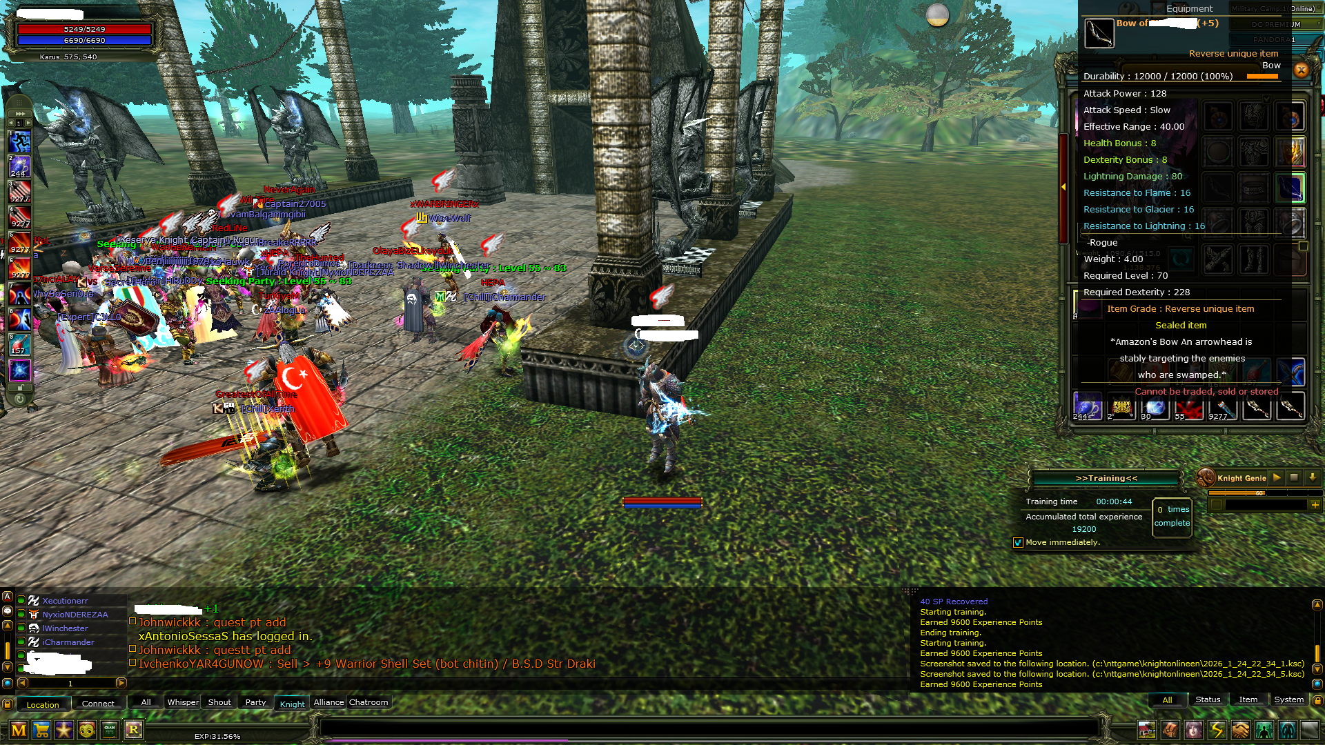 83 LVL REBİRT 9 8 QUEST BOW 17 TILSIM