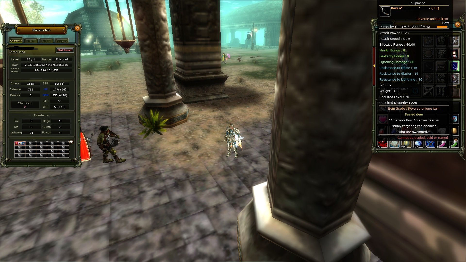 8 QUEST BOW 83/1 HUMAN ROGUE