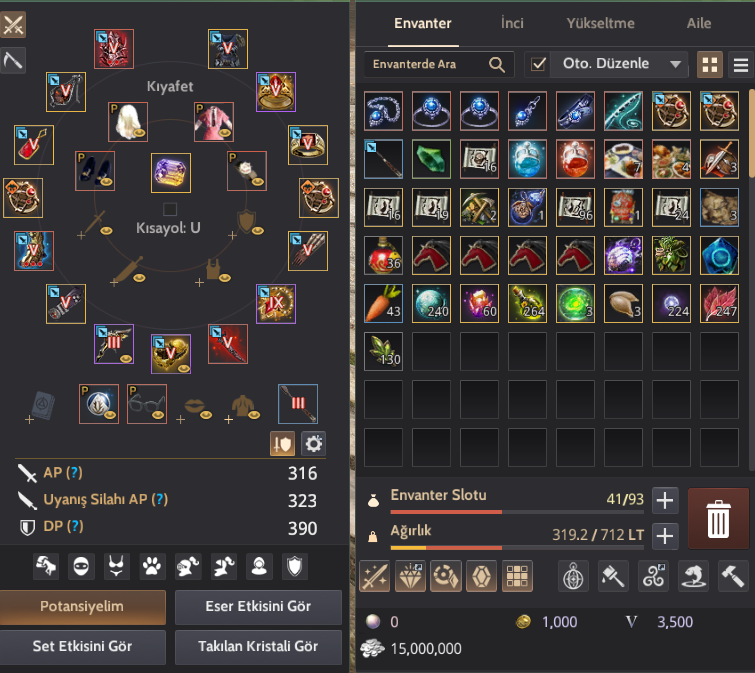 323 AP 390 DP BAŞLANGIÇ HESABI