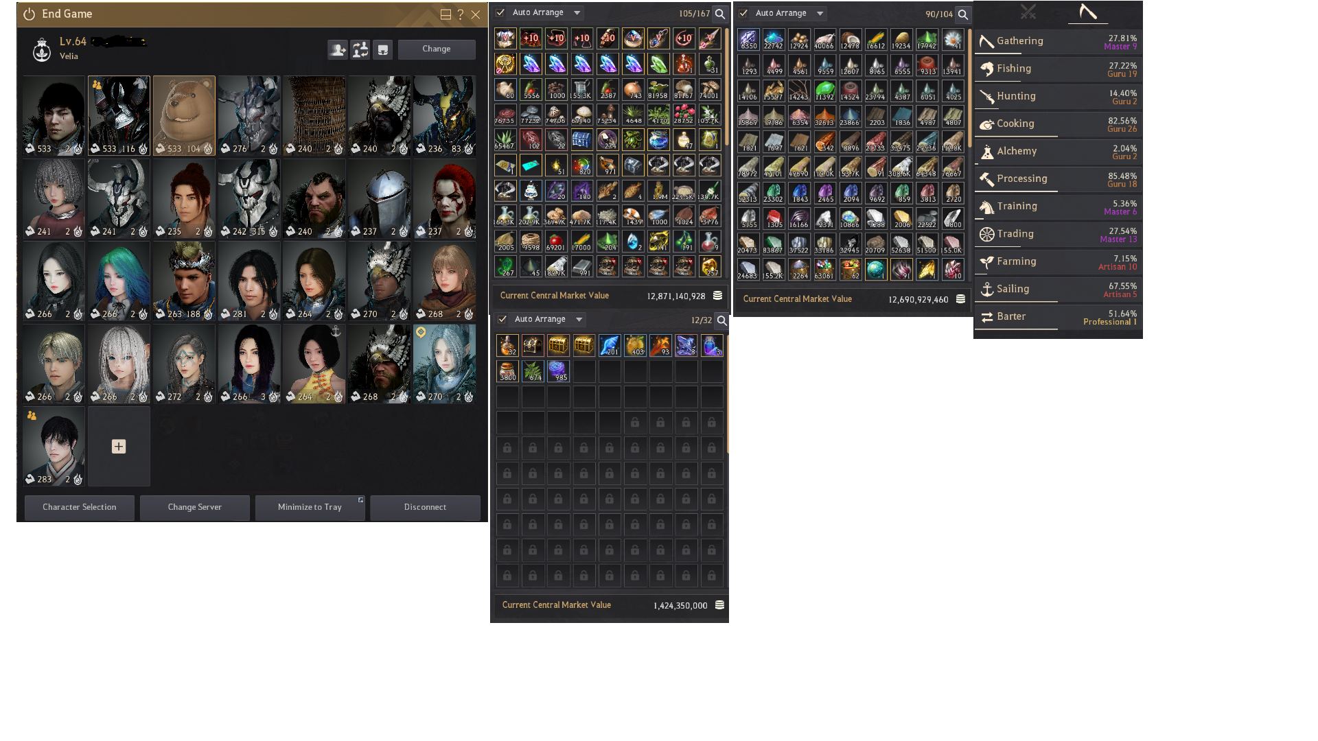 854GS - 6 HAZİNE EŞYASI - ANONİM - FULL FULL P2W EKSİKSİZ HESAP !