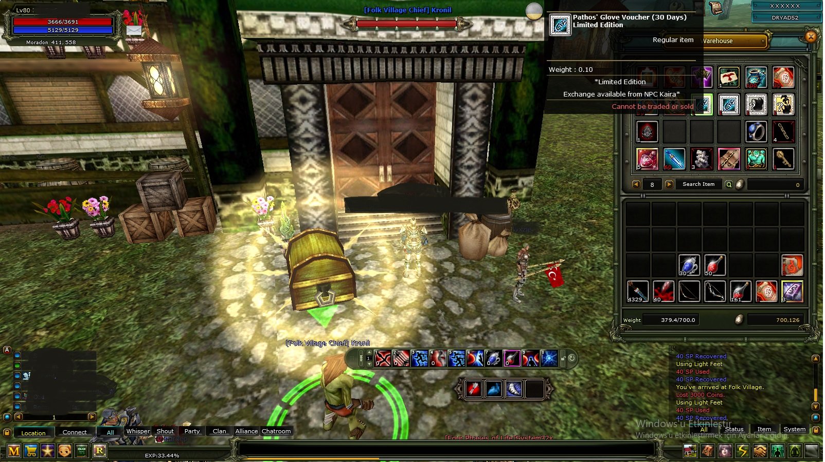 80 LEVEL 30 GUNLUK PATHOS GLOVES VE HEDİYE EŞYALI UCUZA