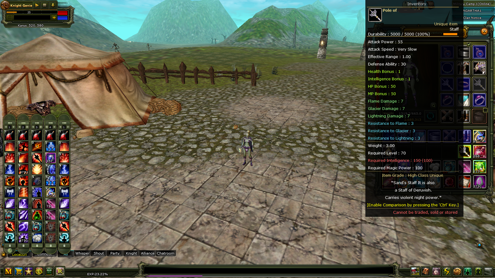 AGARTHA 83/9 QUEST 8 STAFFLI MAGE 3.5 M NP FULL ACHİEVE