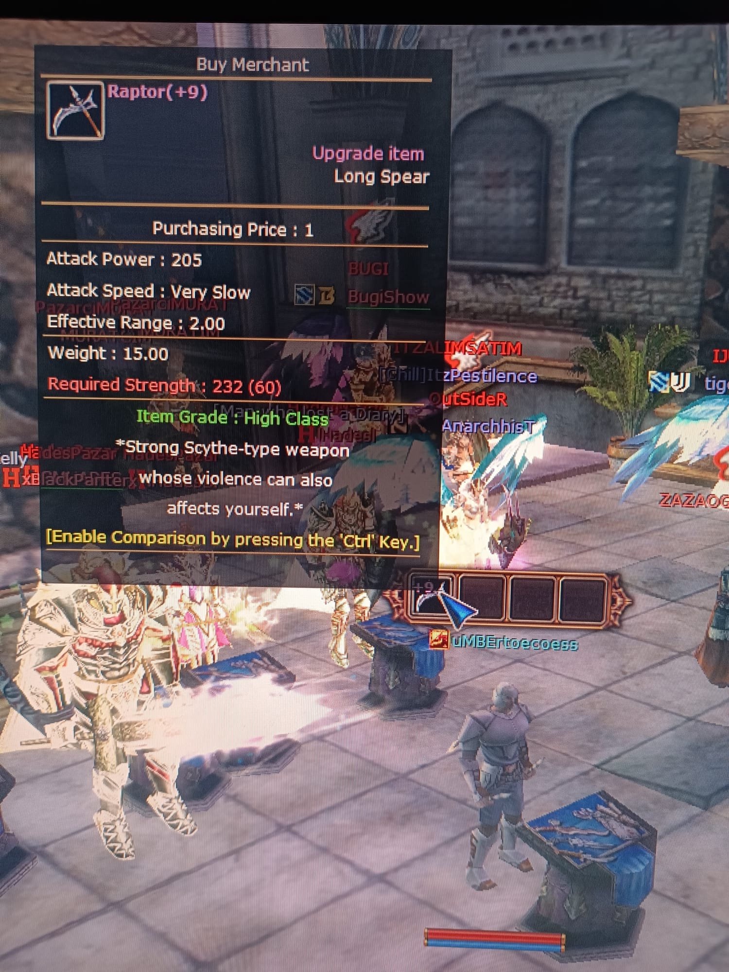 Knight Online Minark 9 Raptor no reb no poison
