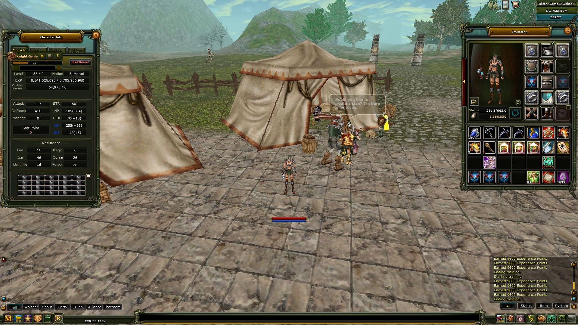 83 LVL % 98 Questli Mage