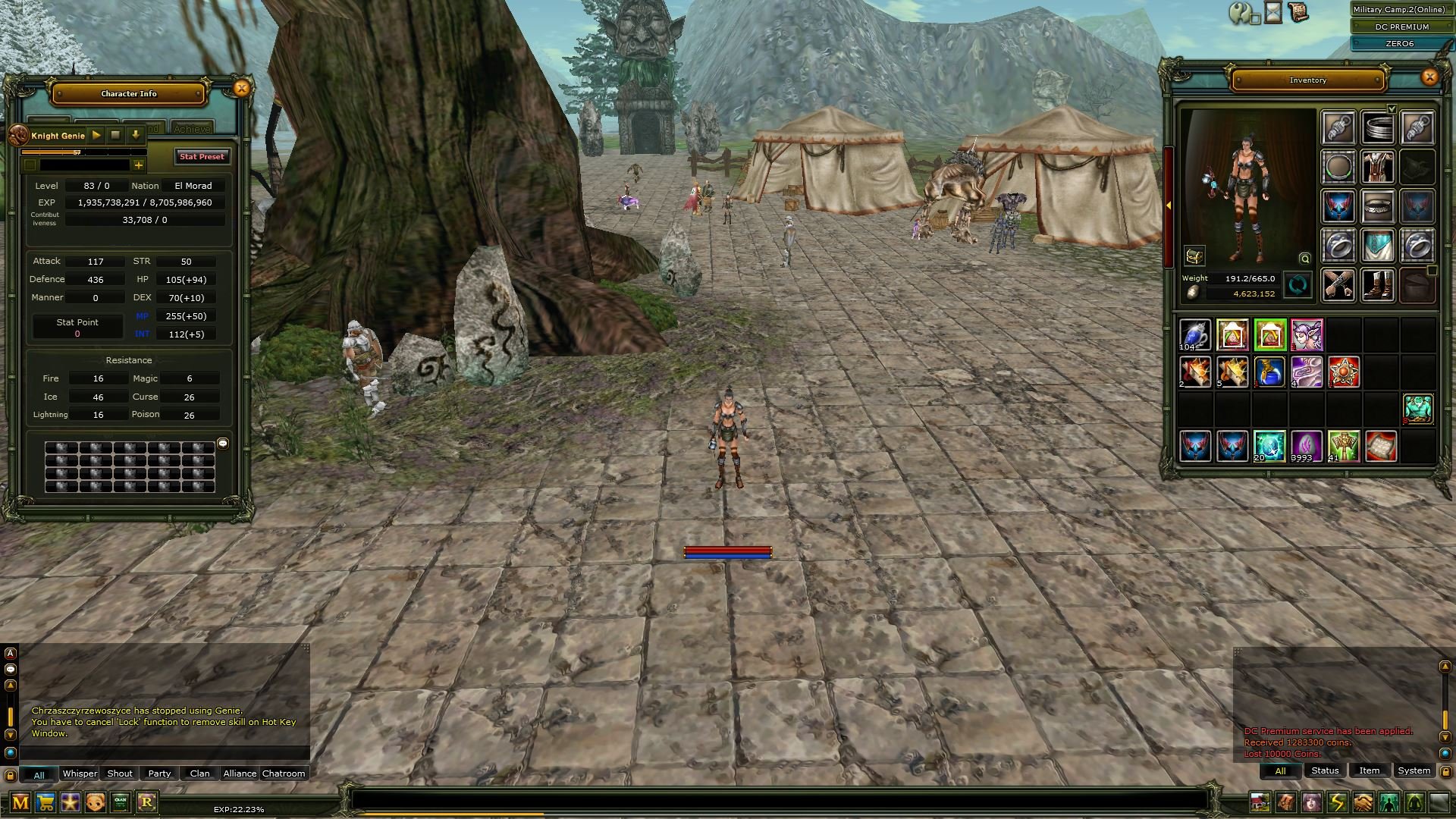 83 LVL % 22 Questli Mage Dc Preli Trinalı