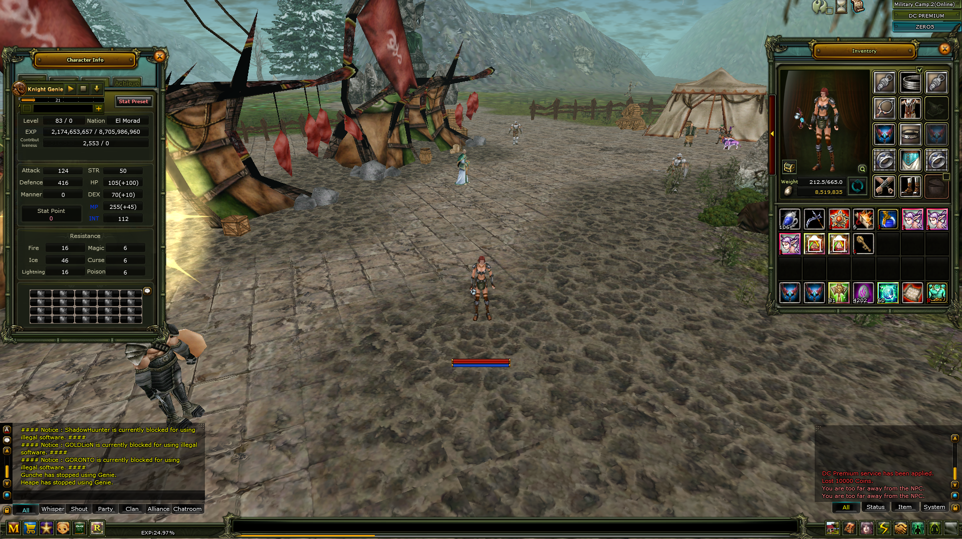 83 LVL % 24 Questli Mage Dc Preli Trinalı