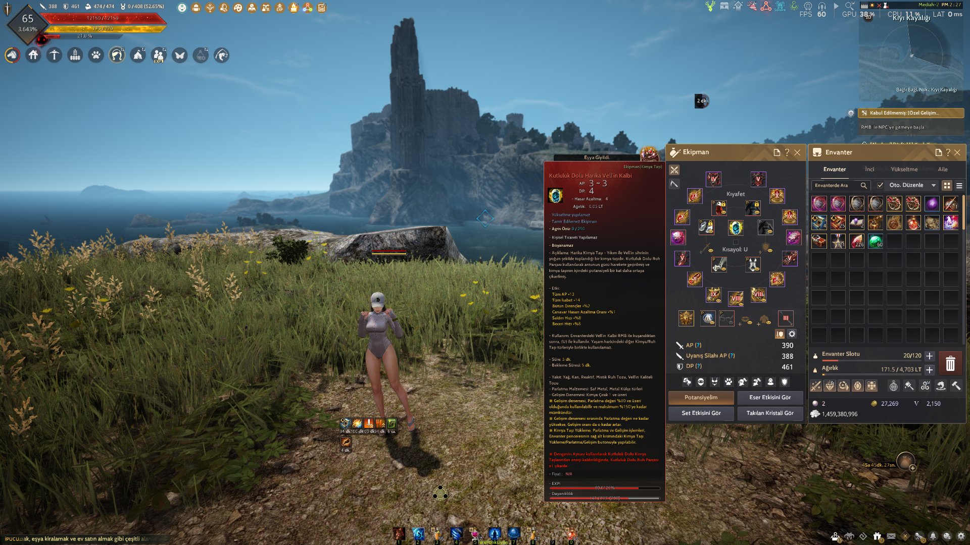 65 LWL MİSTİK 850 GS Client Hesabı