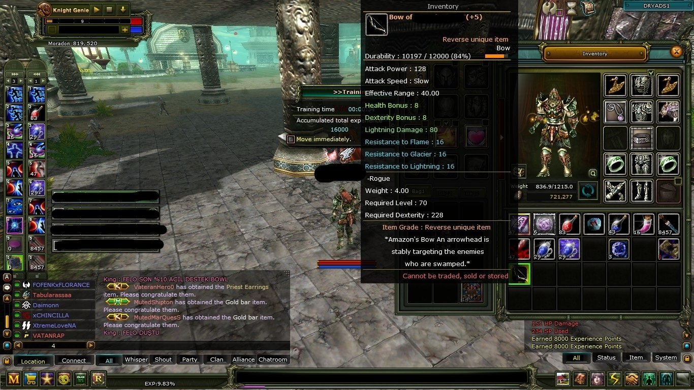 83/4 karus okçu 5 rebirth quest bow