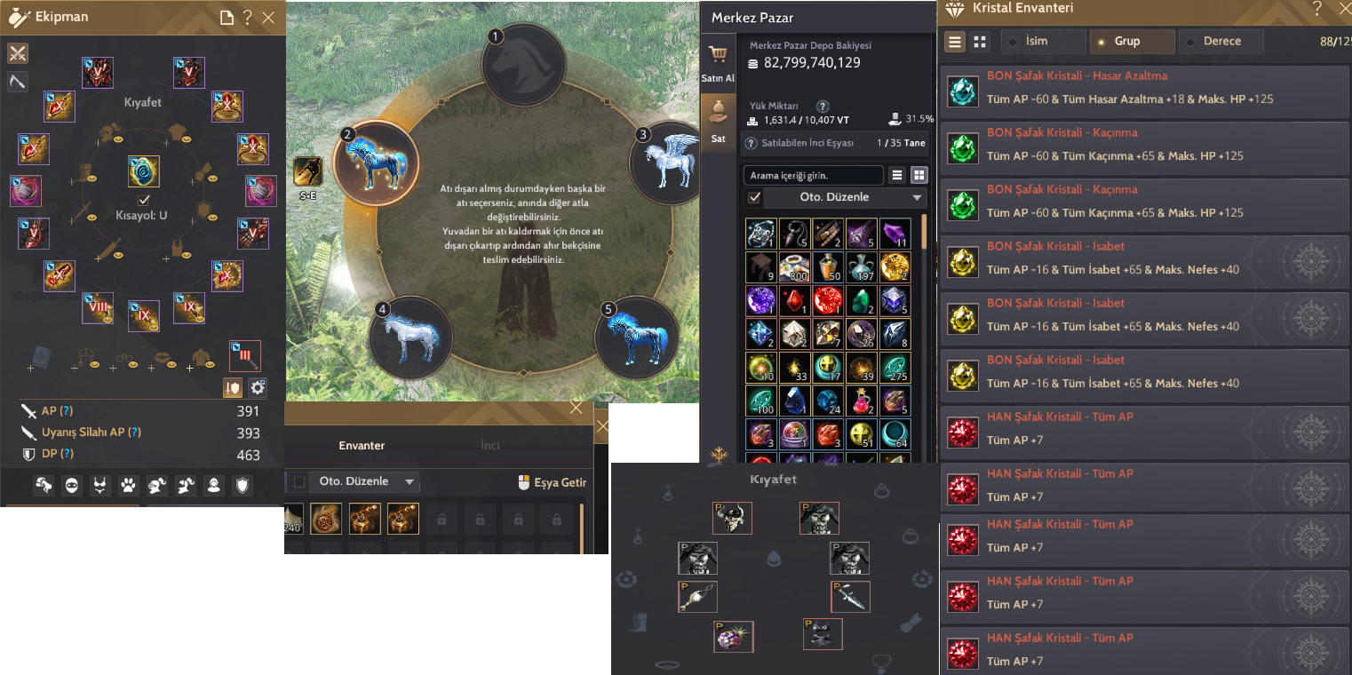 855 GS P2W // TELESKOP // PUSULA // KARAK // ENDGAME DOLU HESAP