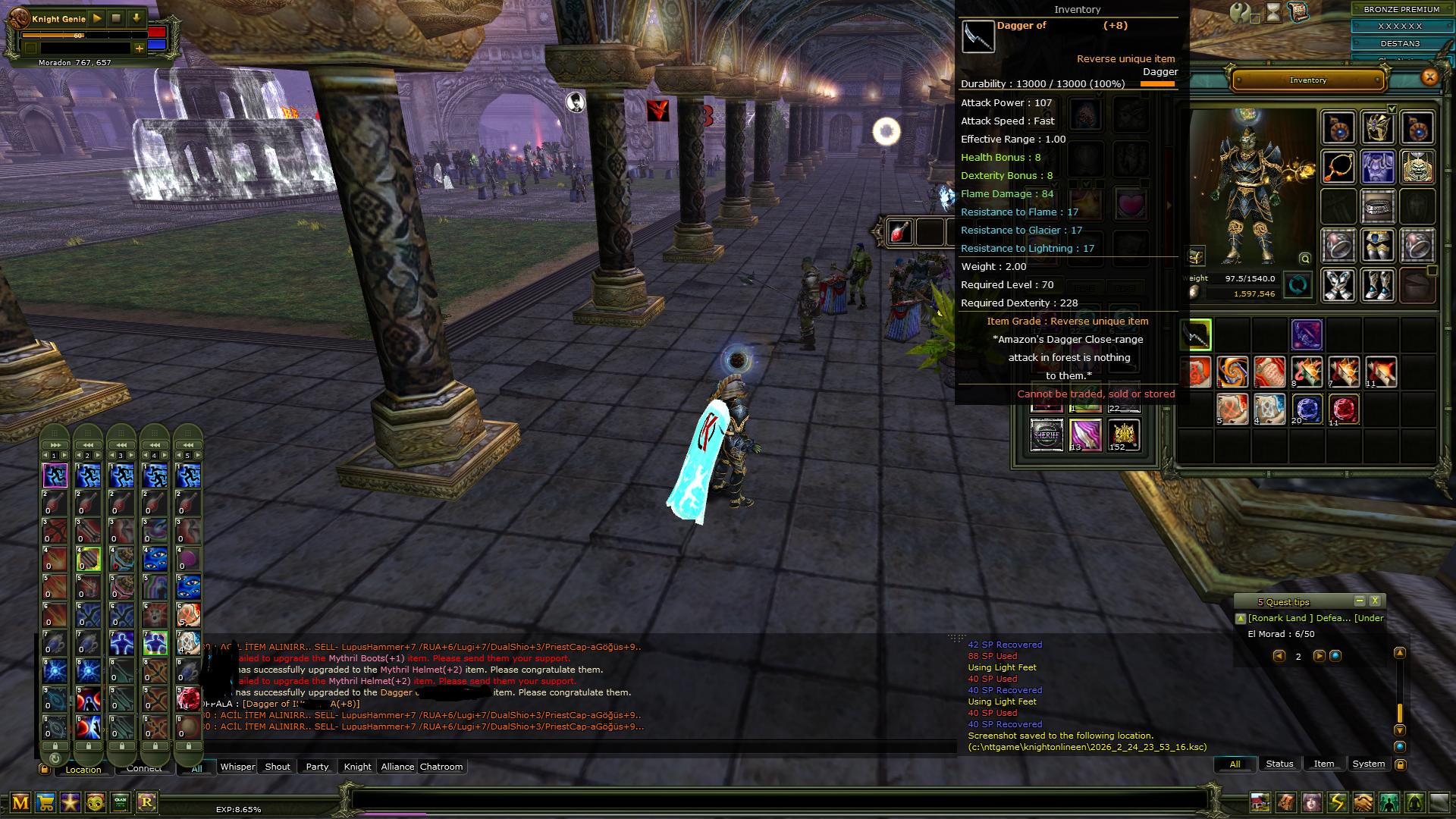 Reb 8 Karus ROGUE 8 Rebirt FLame Shard