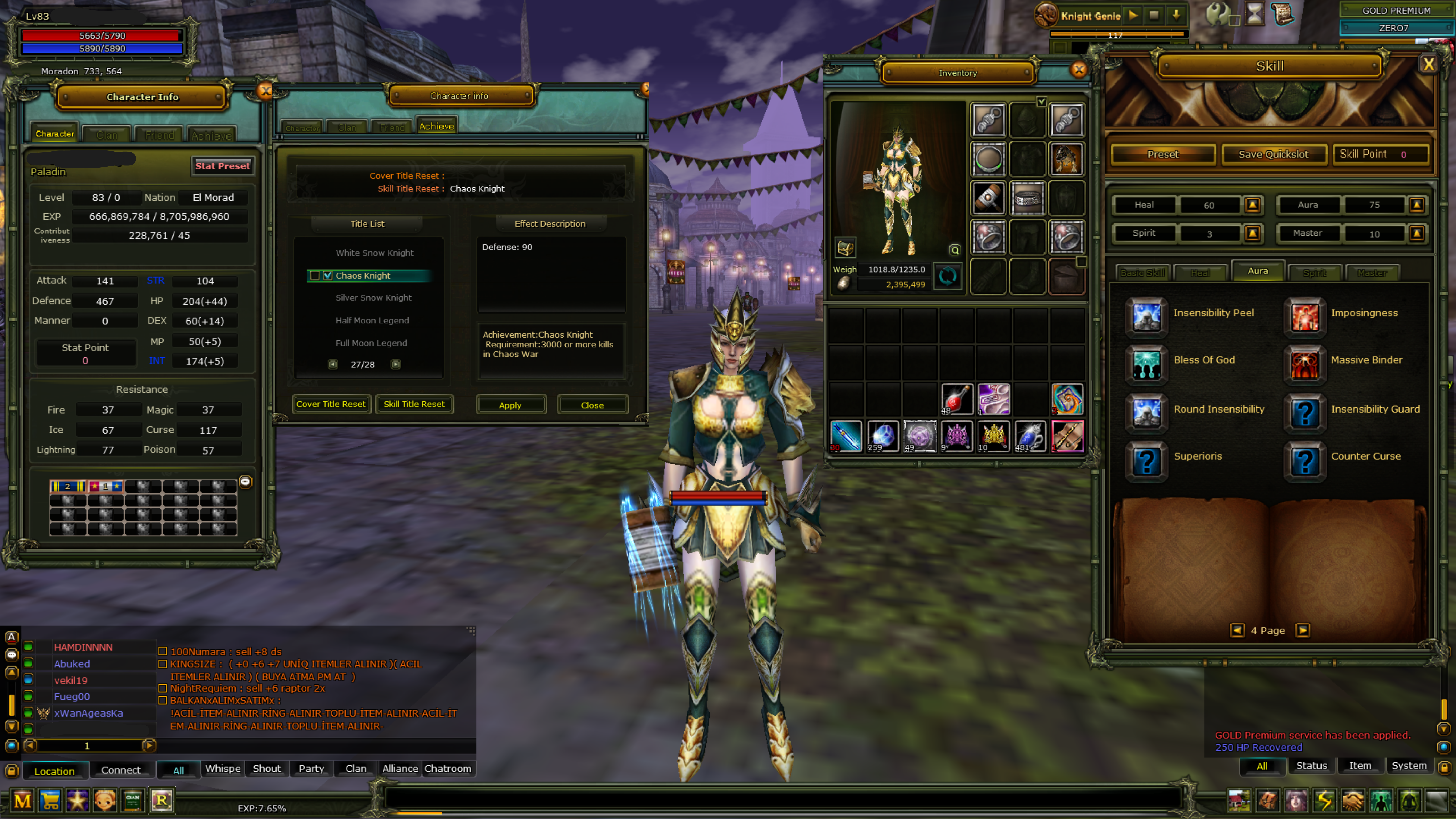 83 Level Gold Preli 90 Defli Priest