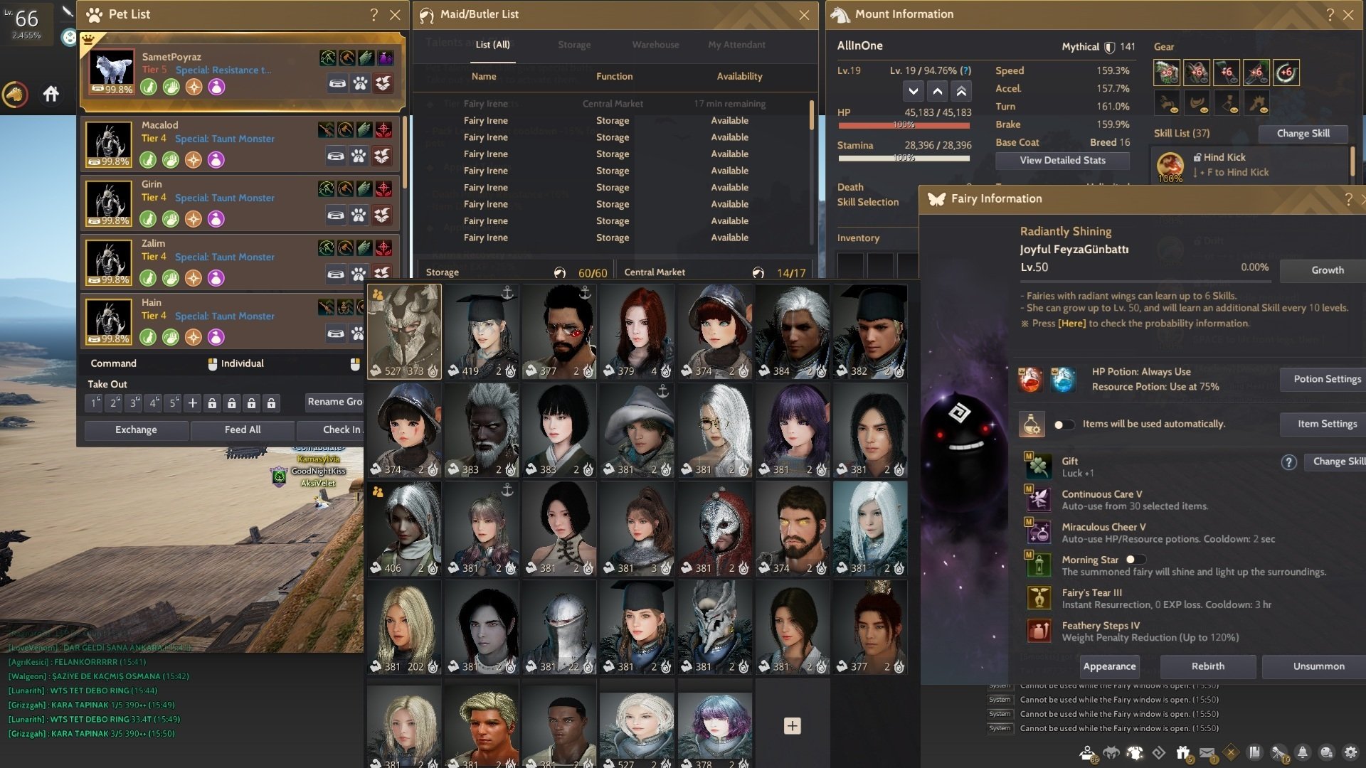 MENA 842GS MAIN 66 LV WITCH 65 LV MYSTIC 64 LV STRIKER | ALL PVE&PVP CONTENT