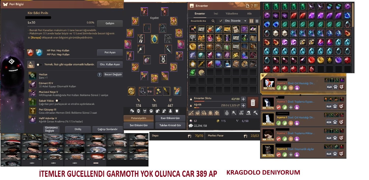 UYANIŞ 385 AP 446 DP FULL PAYTOWIN KAPALI BETA HESAP