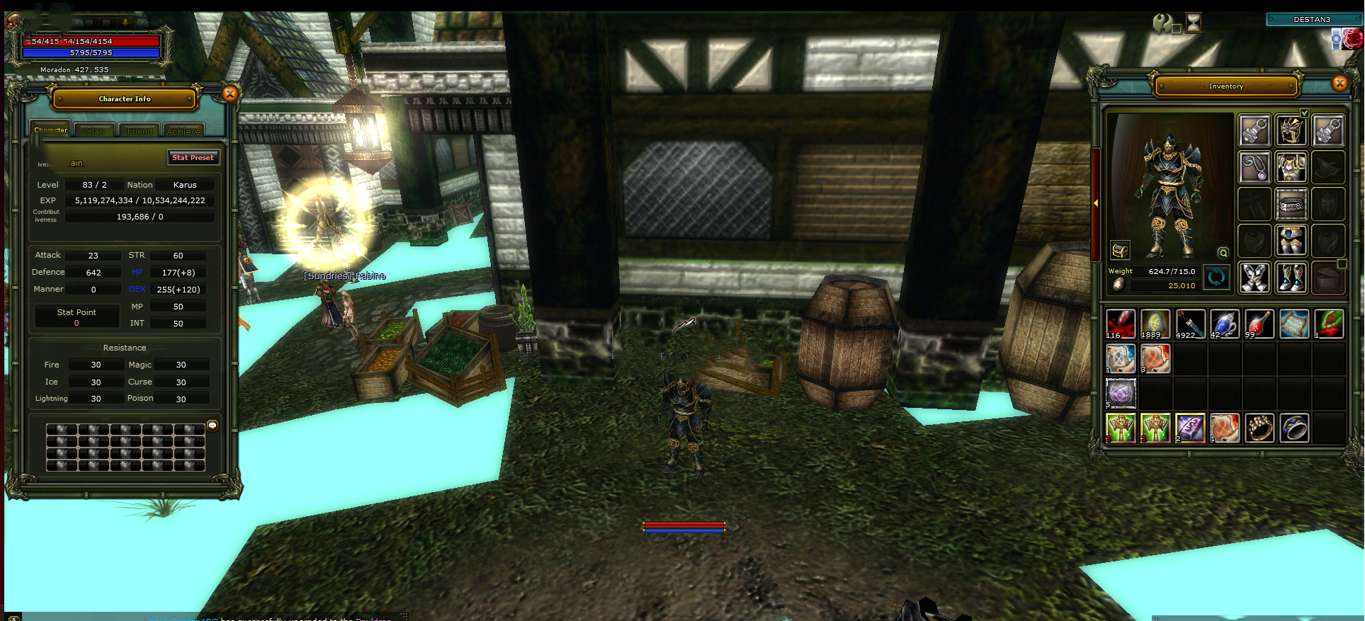 83/2 karus okçu 215k np 7 mythril set