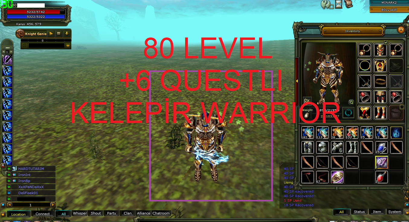 80 KARUS WARRIOR QUEST MS DRAGON SET