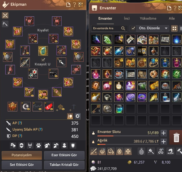 66 LEVEL HAZİNE EŞYALARI FULL FULL