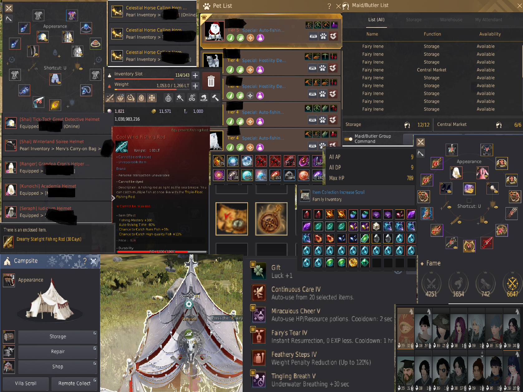 Hazineli P2W'li Perili çadırlı client hesap