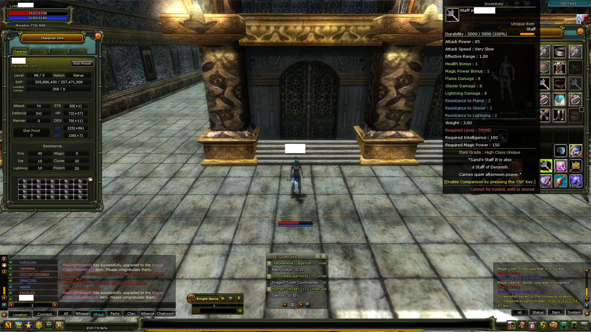 68 Lv İtemli Farm Mage