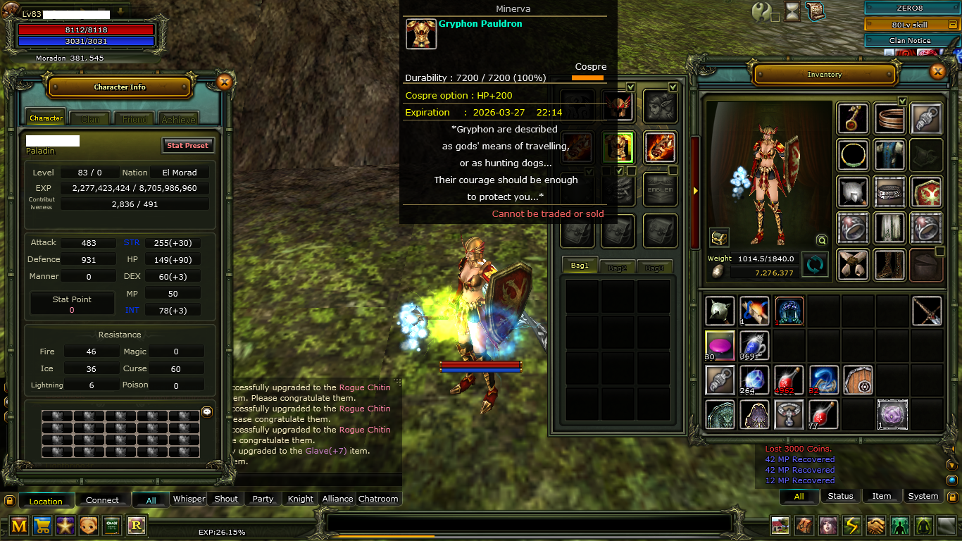 83 LWL İTEMLİ PRİEST ÇOK AVANTAJLI