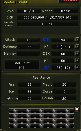 81 lvl % 14 skil stat sıfırlı karus ince priest