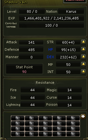 80 lvl % 67 karus rogue