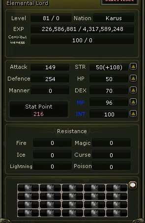 81 lvl % 5 karus ince mage