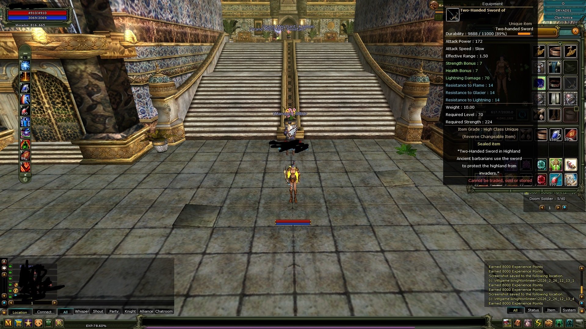 QUESTLİ İTEMLİ 83/2 HUMAN PRIEST