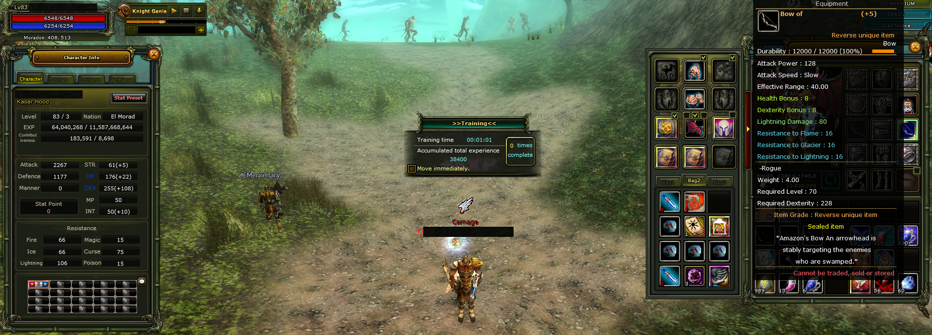 8 QUEST BOW-83/3 Human Rogue-SW PRE