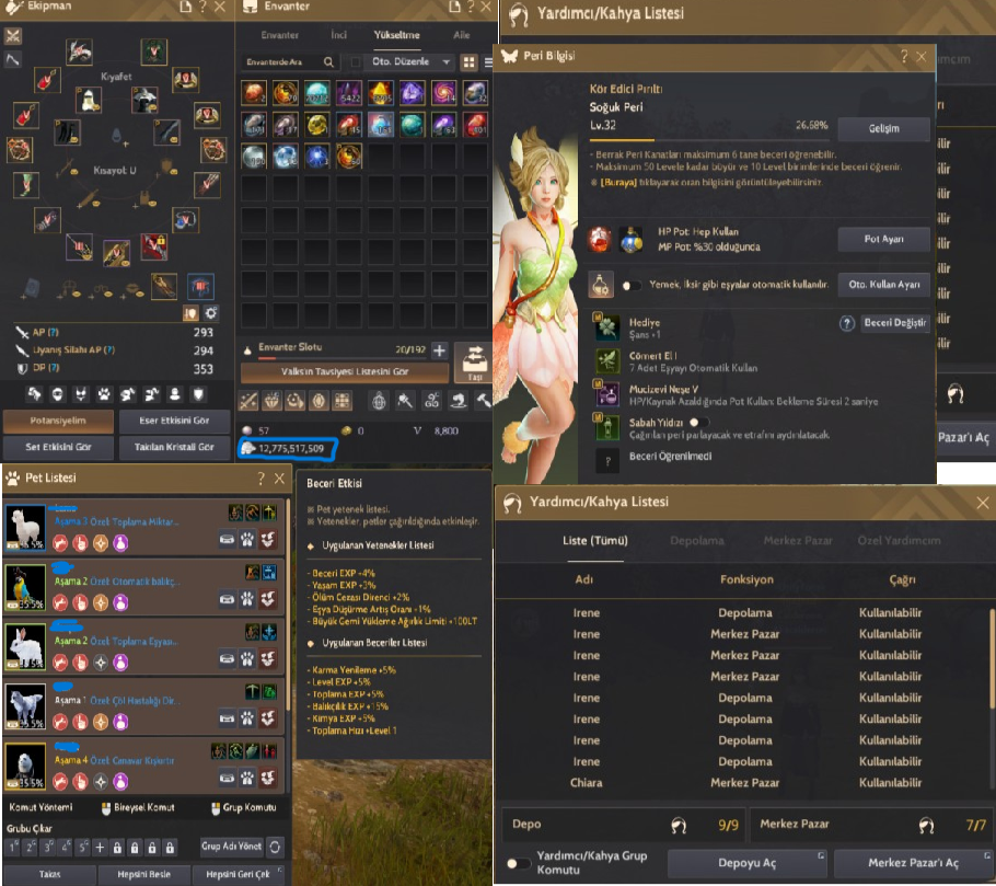 294 AP 353 DP P2W yapılı hesap. 70K Cronlu