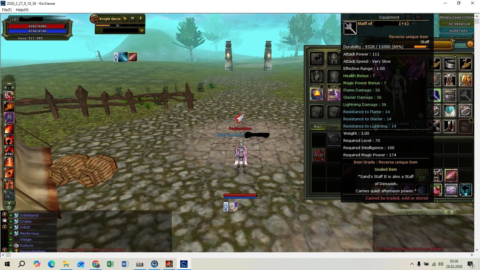 83/10 1 REB QUEST STAFLI 7 POLE STAFLI 20 GÜN DC PRELİ MAGE