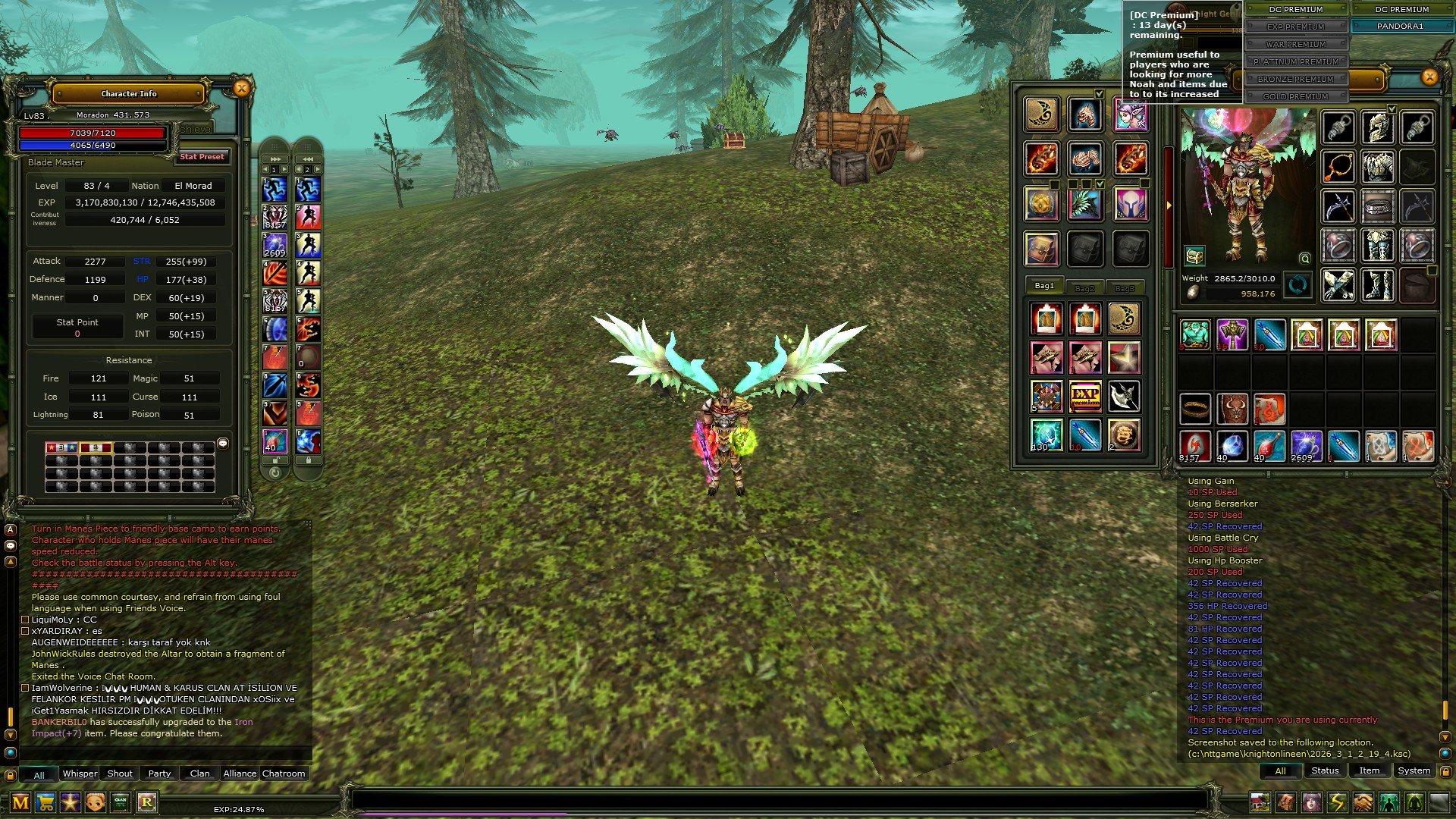 83/4 100 DEF WARRİOR HUMAN 13 GUN DC PRE EXTRALI