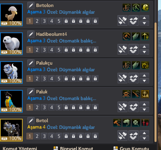 TR/MENA ÇADIRL.KİTAP GÖREVLERİ TAMAMLANMIŞ. KARAKTER MAİNLEMELİK HESAP