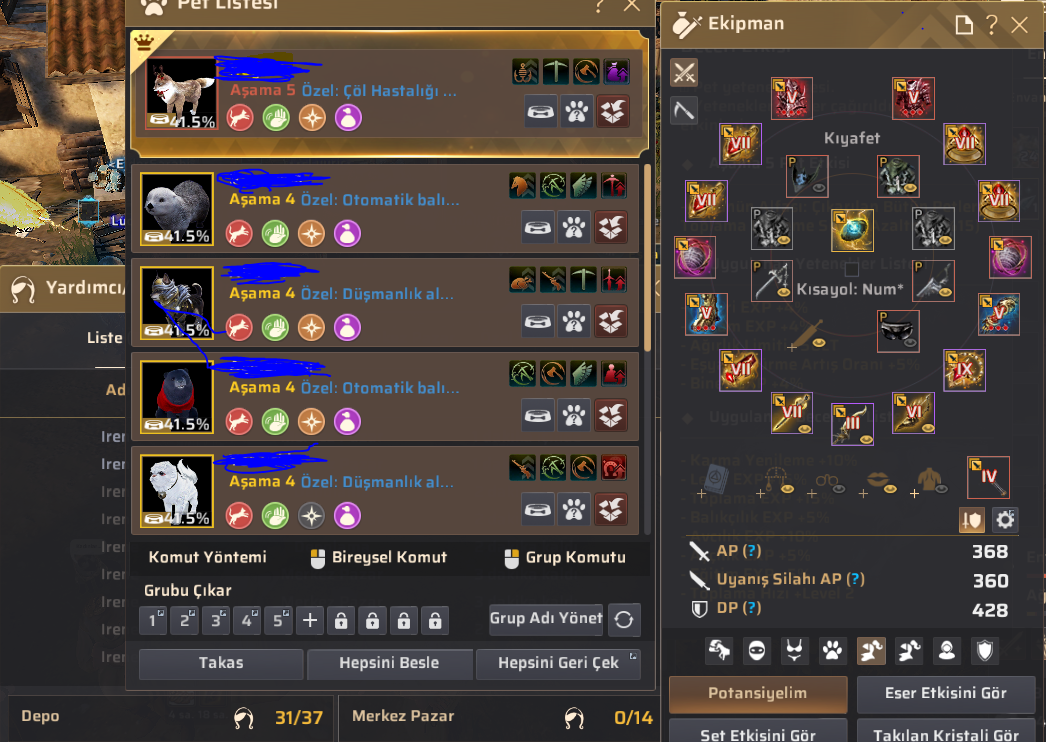 GELİŞİME AÇIK P2W UYGUN HERŞEYİ HAZIR HESAP