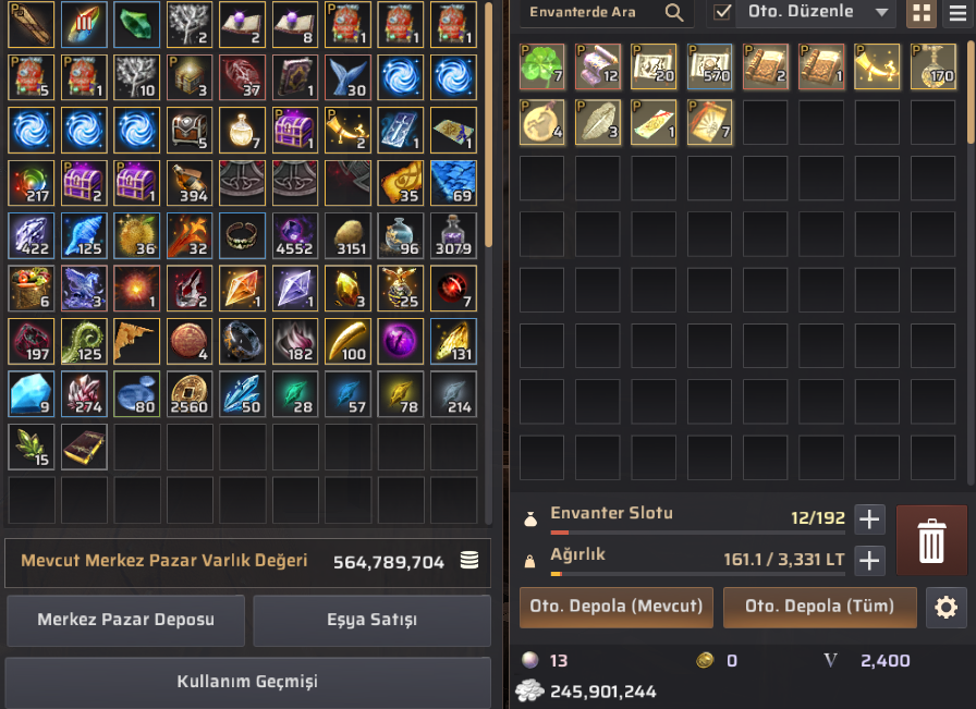 GELİŞİME AÇIK P2W UYGUN HERŞEYİ HAZIR HESAP