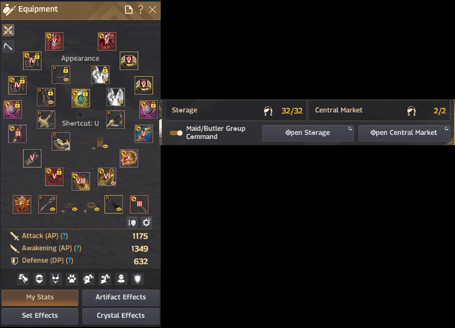 Eu Full P2W Çadırlı - AWK VIII İsimsiz Acc 120 Günden Fazla Full paket Değerli Kama Eskiay kutulu