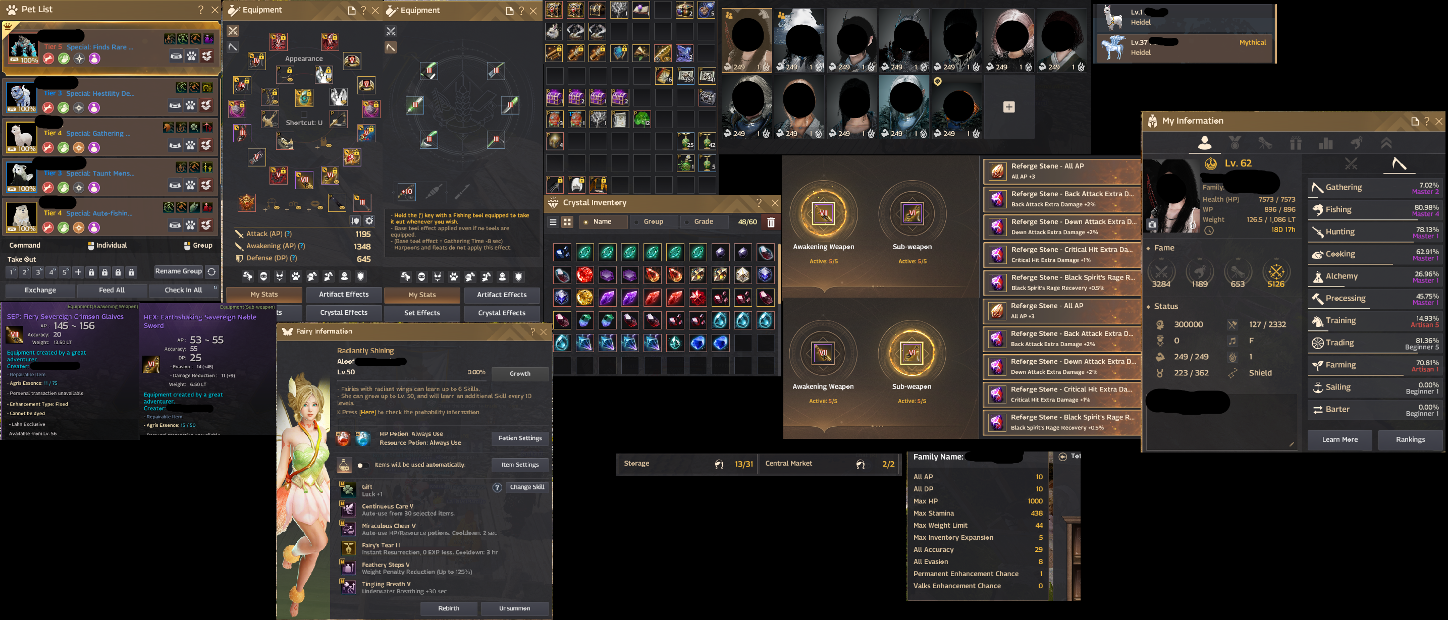 Eu Full P2W Çadırlı - AWK VIII İsimsiz Acc 120 Günden Fazla Full paket Değerli Kama Eskiay kutulu