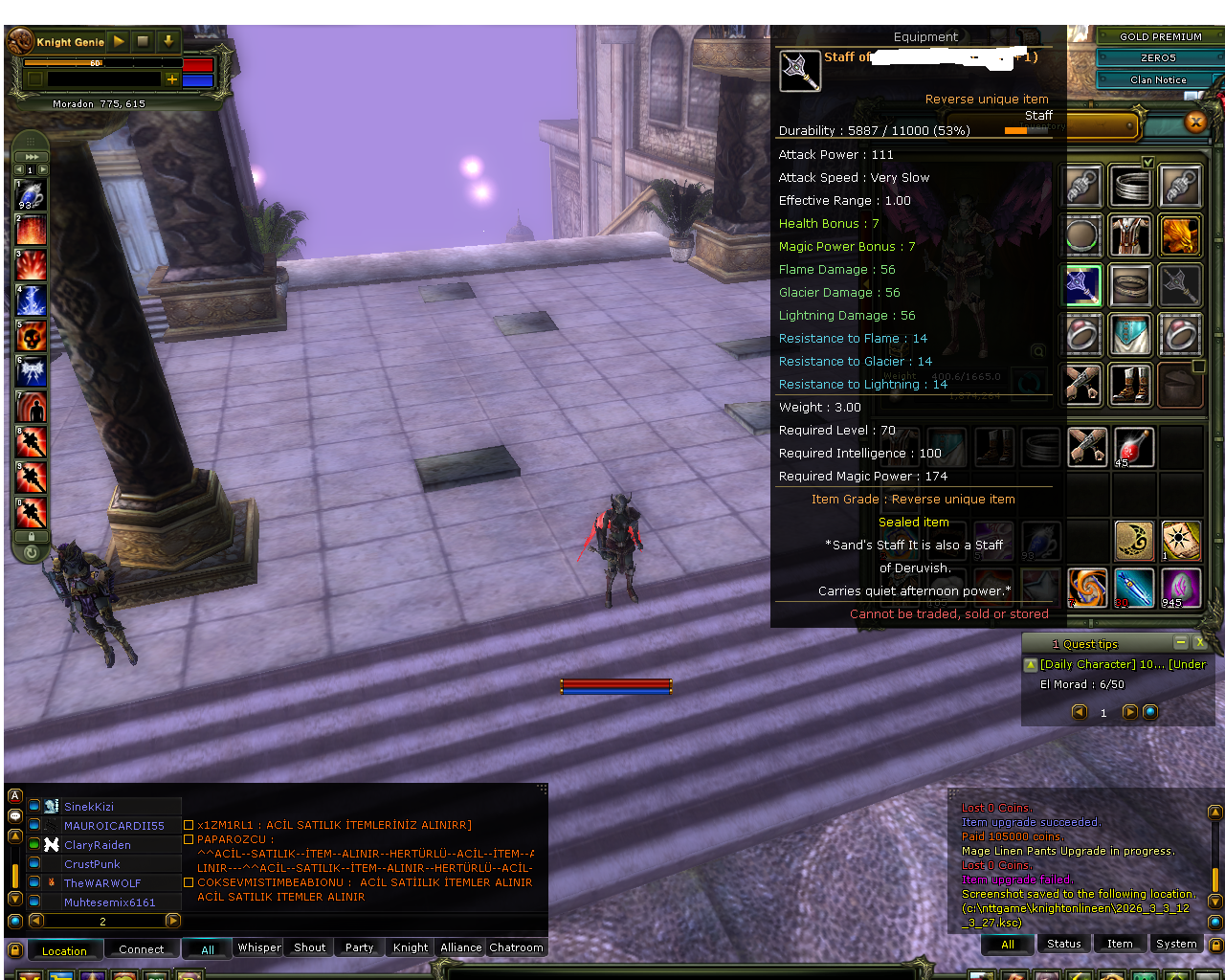 83 REB 2 KARUS 7 QUEST STAFLI MAGE