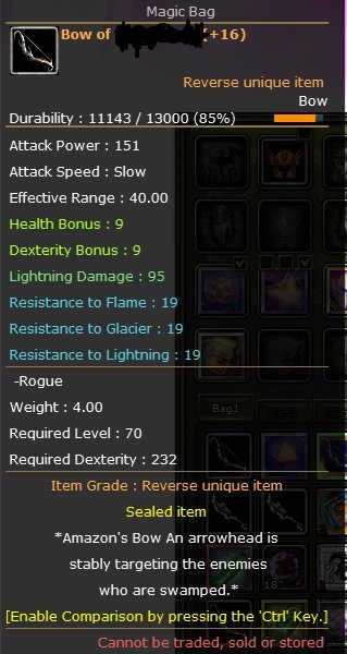 REB 16 QUEST BOW