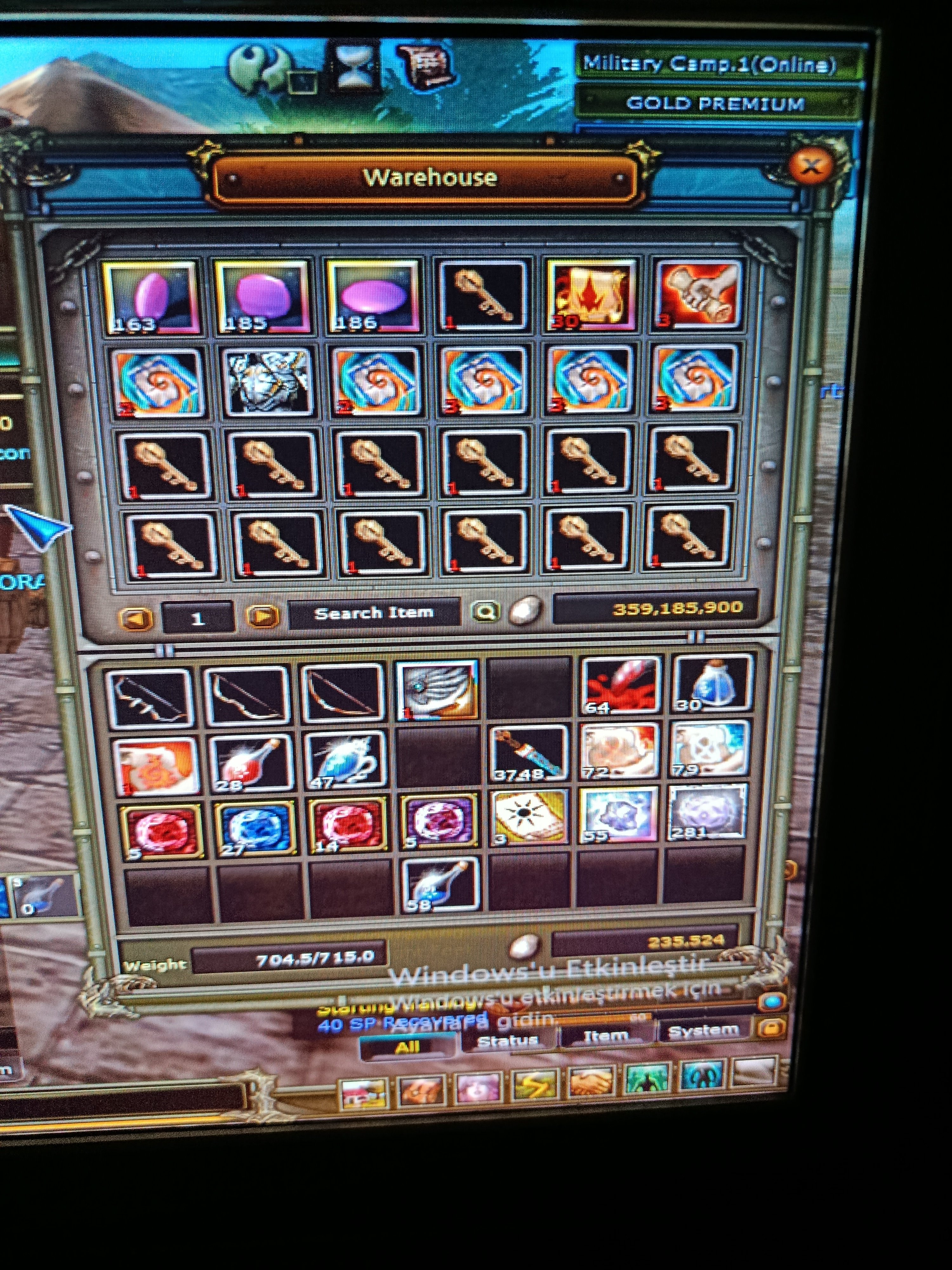 83 yüzde 100 okçu 82 bp 73 warior 68 mage ( 3 char seri draki kesiyo)