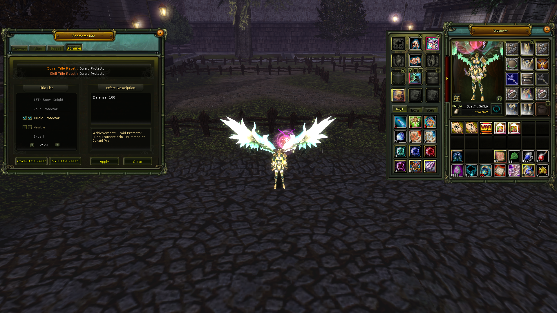 83/2 Human Mage 811k np 6 Ron's set ve 6 Quest staf