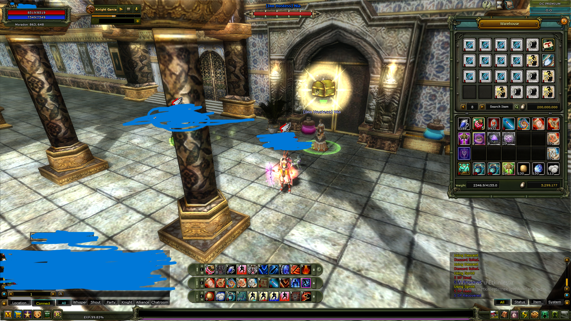 karakterim 83/15 human warior 7 m np 12 lvl atak tılsım